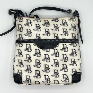 Dooney & Bourke Signature White/Black Crossbody Bag